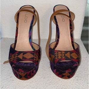 Aldo Platform 6 inch Heeled Peeptoes